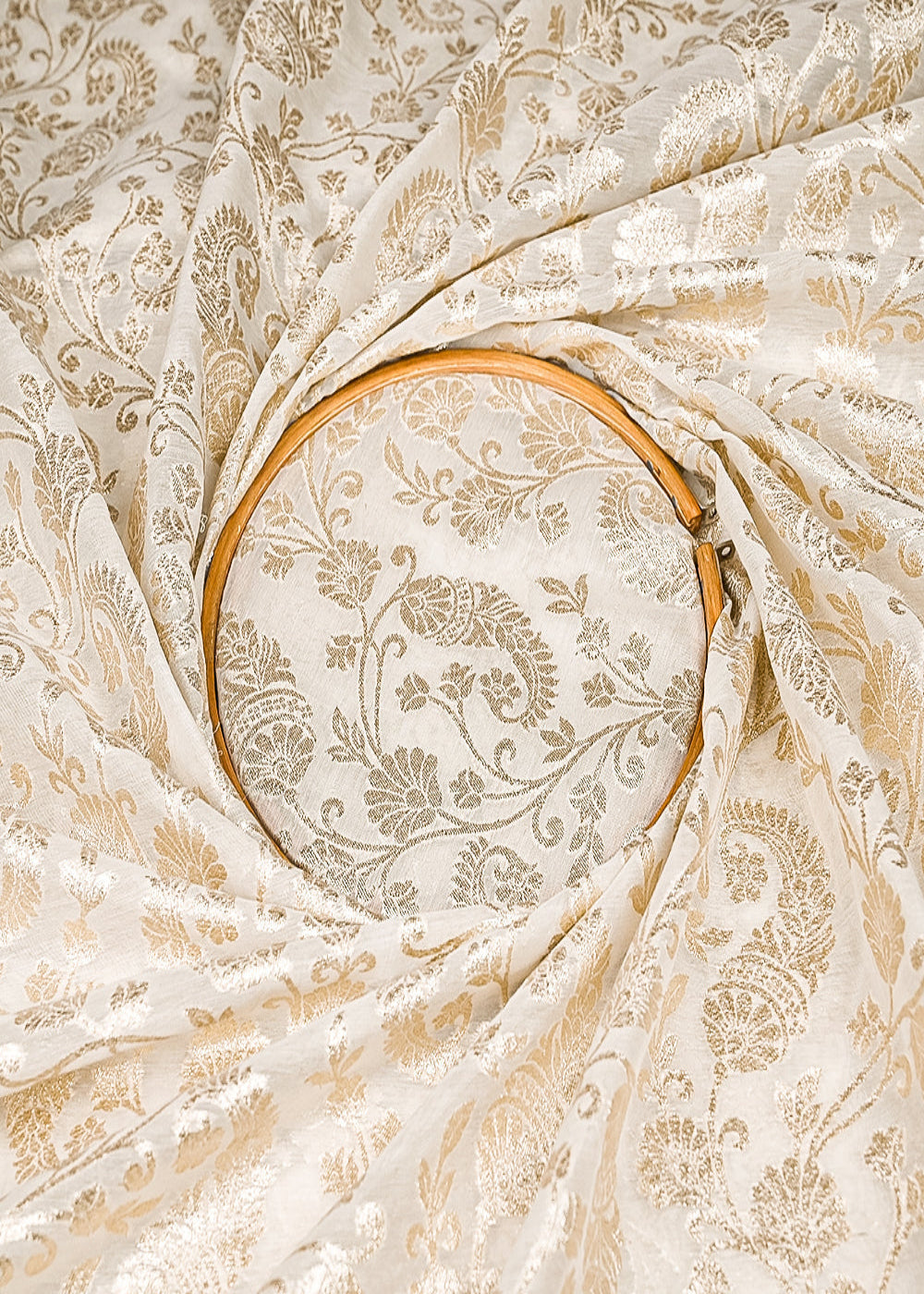 White-Dyeable-Chanderi-Fabric-With-All-Over-Zari-Handloom-21806-close-view