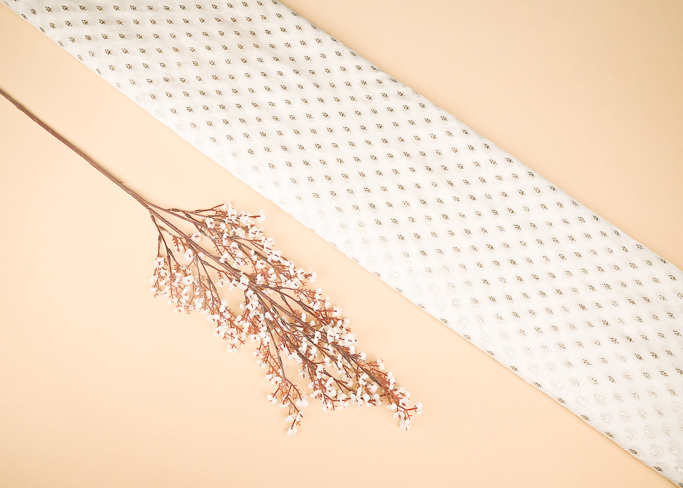 White-Dyeable-Chanderi-Fabric-With-All-Over-Zari-Handloom-21812