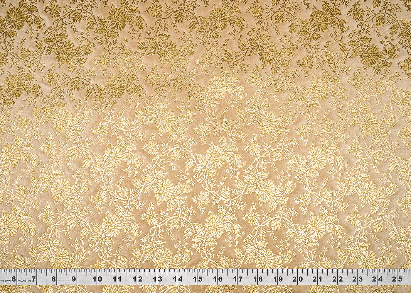 Golden-Banarasi-Brocade-Fabric-With-All-Over-Golden-Zari-Handloom-21840-measurement-view