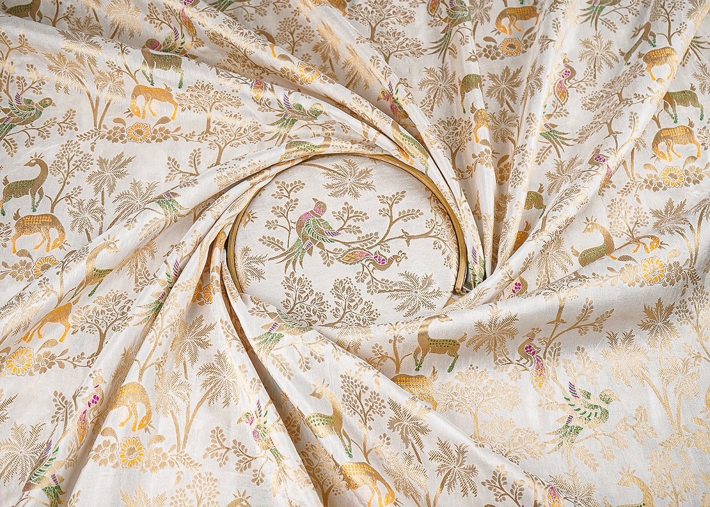 White-Dyeable-Chanderi-Fabric-With-All-Over-Zari-Handloom-21873-close-view