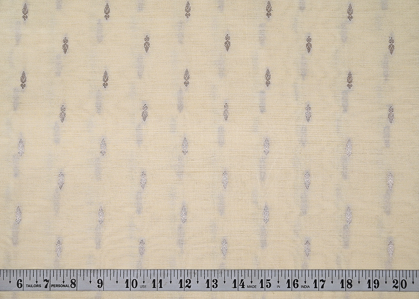 Cream-Cotton-Silk-Fabric-With-All-Over-Zari-Handloom-21890-measurement-view