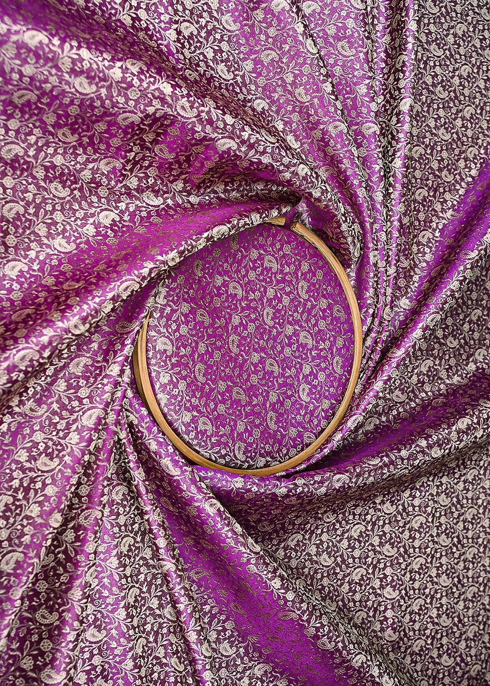 Purple-Banarasi-Brocade-Fabric-With-All-Over-Zari-Handloom-21913-close-view