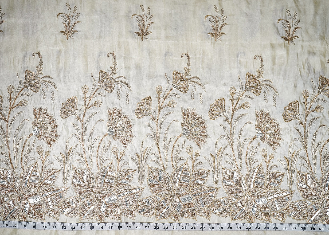 White-Dyeable-Silk-Fabric-With-All-Over-Buti-Of-Zari-Sequins-Katdana-And-Bead-Work-With-One-Side-Border-21939-measurement-view