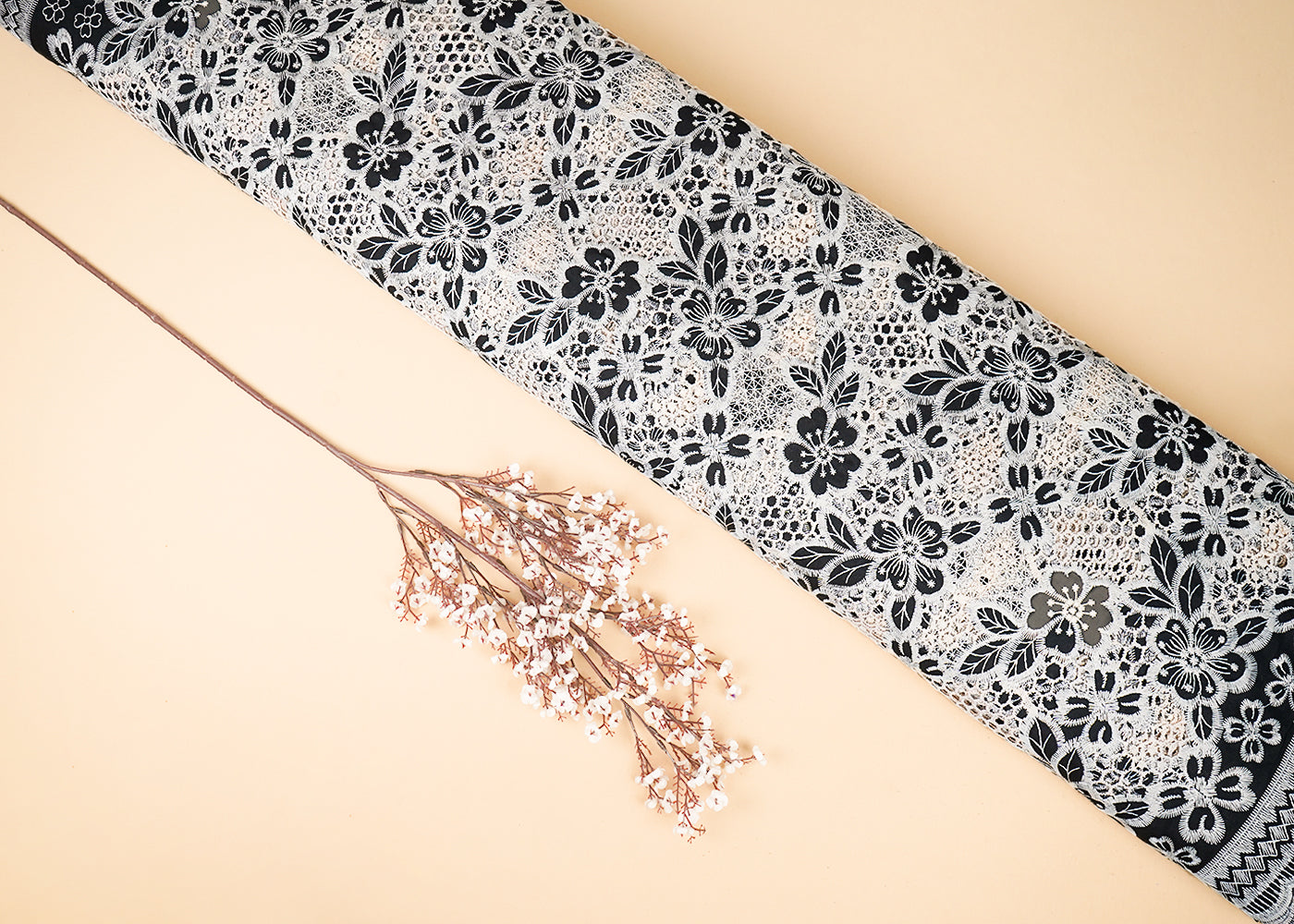 Black-Cotton-Fabric-With-All-Over-Thread-And-Cutwork-With-Two-Side-Scalloped-Border-21957