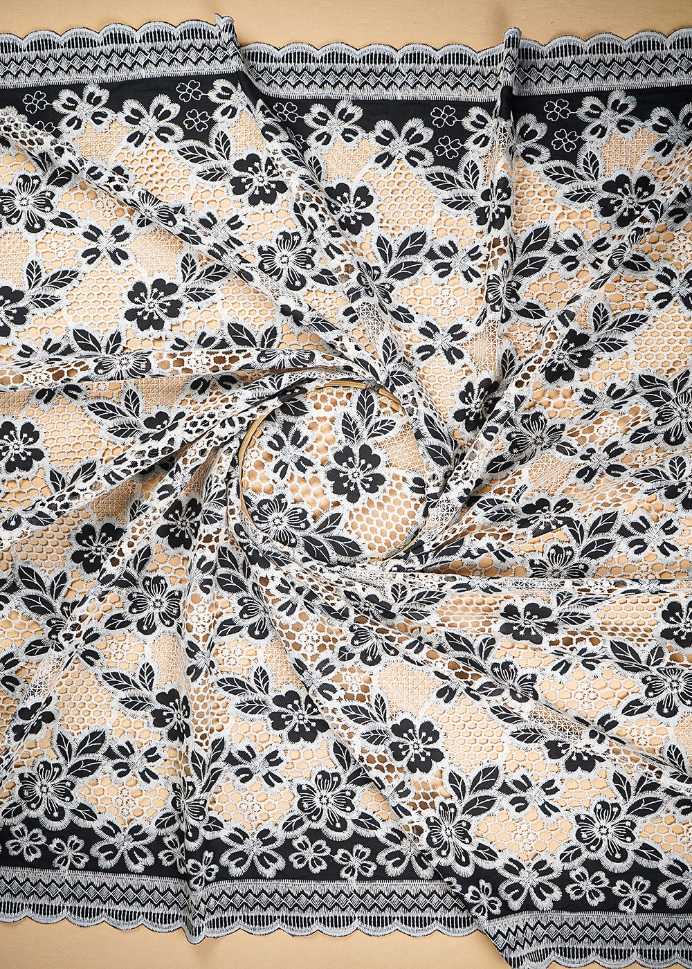 Black-Cotton-Fabric-With-All-Over-Thread-And-Cutwork-With-Two-Side-Scalloped-Border-21957-close-view