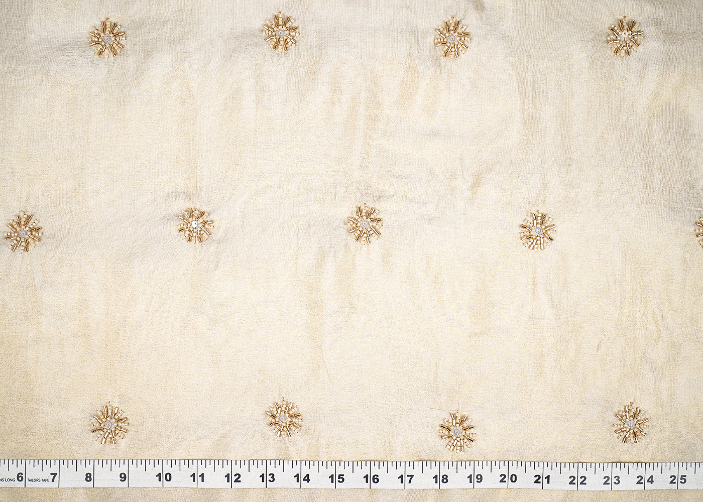 Golden-Dyeable-Tissue-Fabric-With-All-Over-Buti-Of-Sequin-Katdana-And-Bead-Work-21995-measurement-view