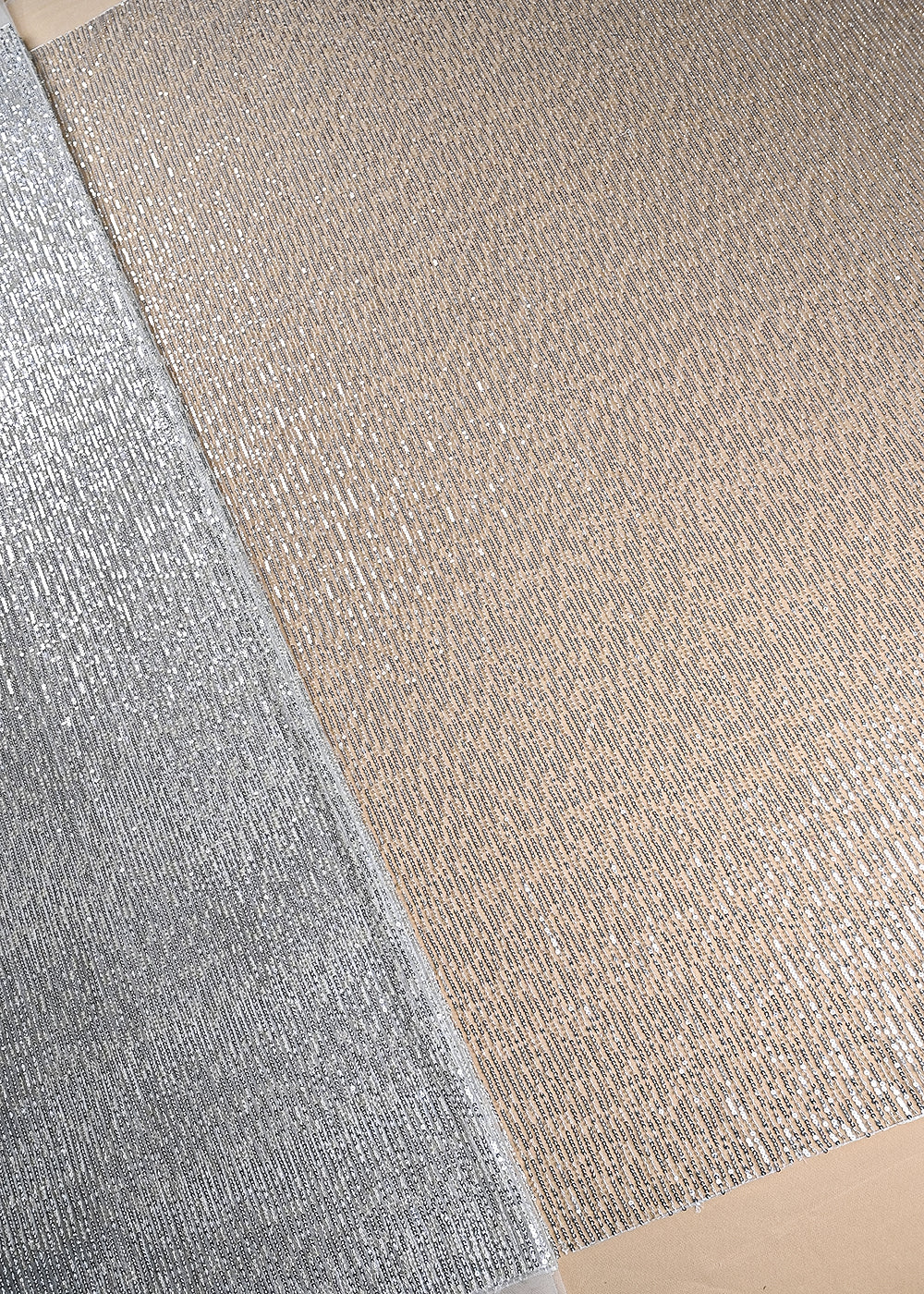 Krystle D'Souza Inspired Edition | Silver Embroidered Net Unstitched Fabric 22058