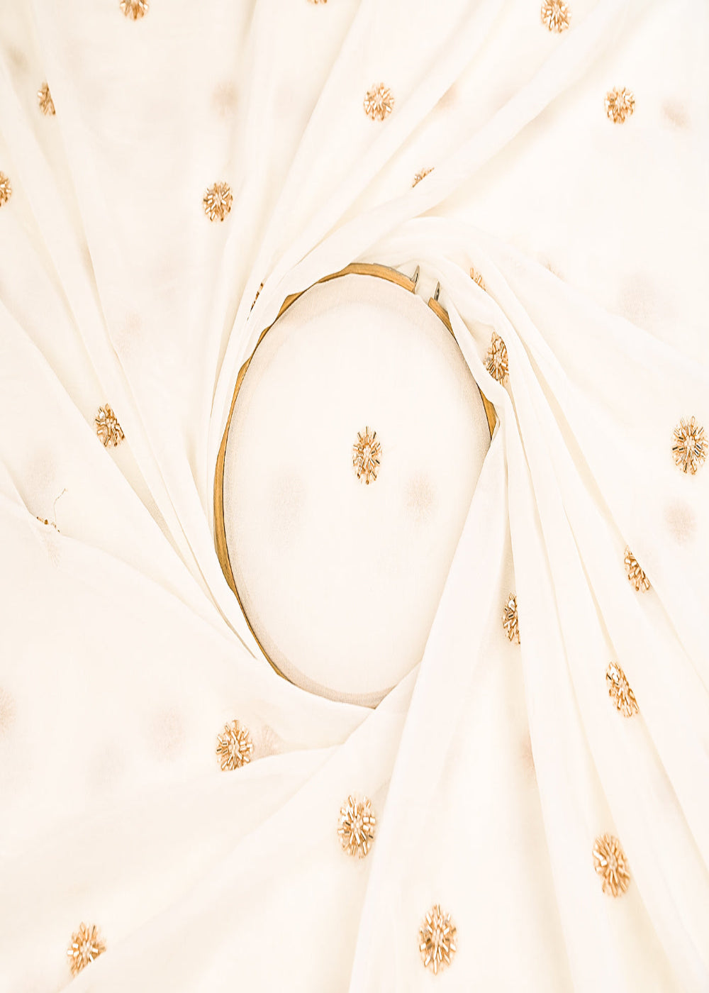 White-Dyeble-Georgette-Fabric-With-All-Over-Sequins,-Beads-And-Katdana-Work-22144-close-view