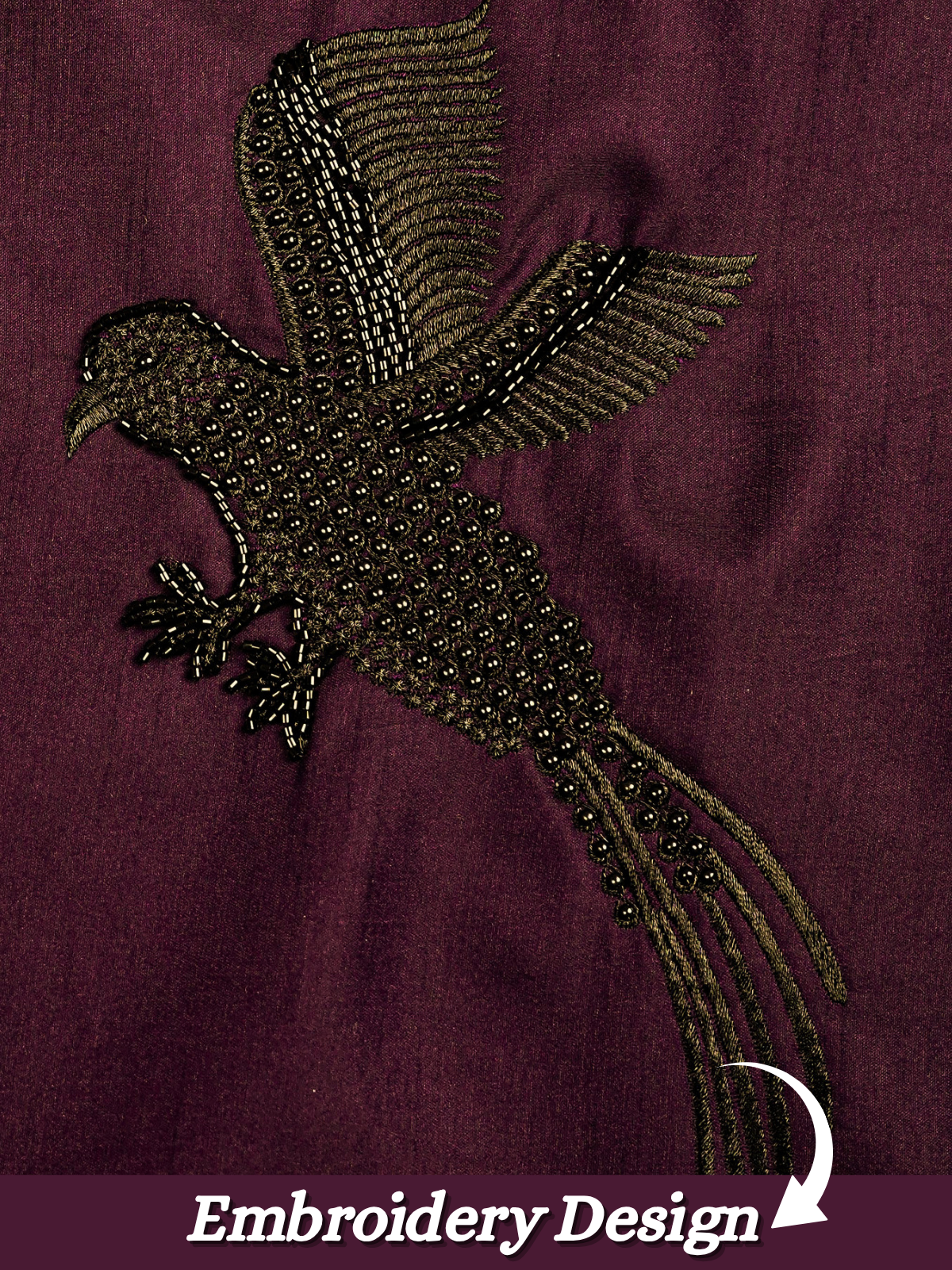 The Kohinoor - Unstitched  Purple Kurta Fabric For Men 22187