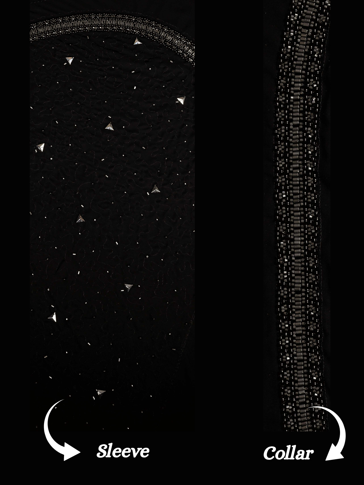 The Kohinoor - Unstitched Black Kurta Fabric For Men 22189