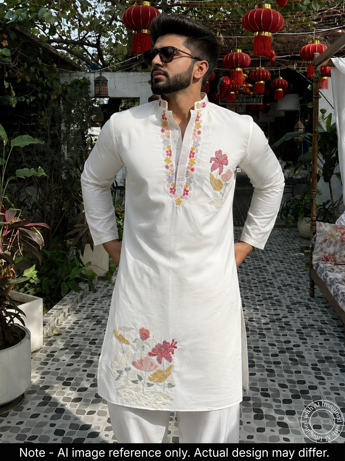The Kohinoor - Unstitched Off White Kurta Fabric For Men 22190