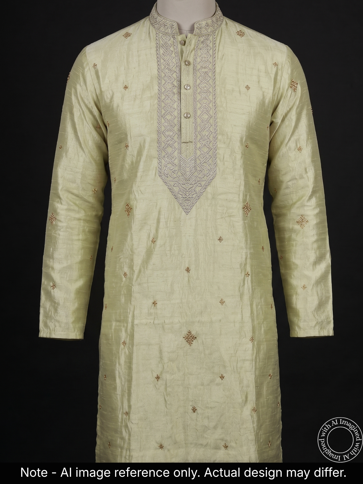 the-kohinoor-unstitched-light-pista-green-kurta-fabric-for-men-22192-front-view