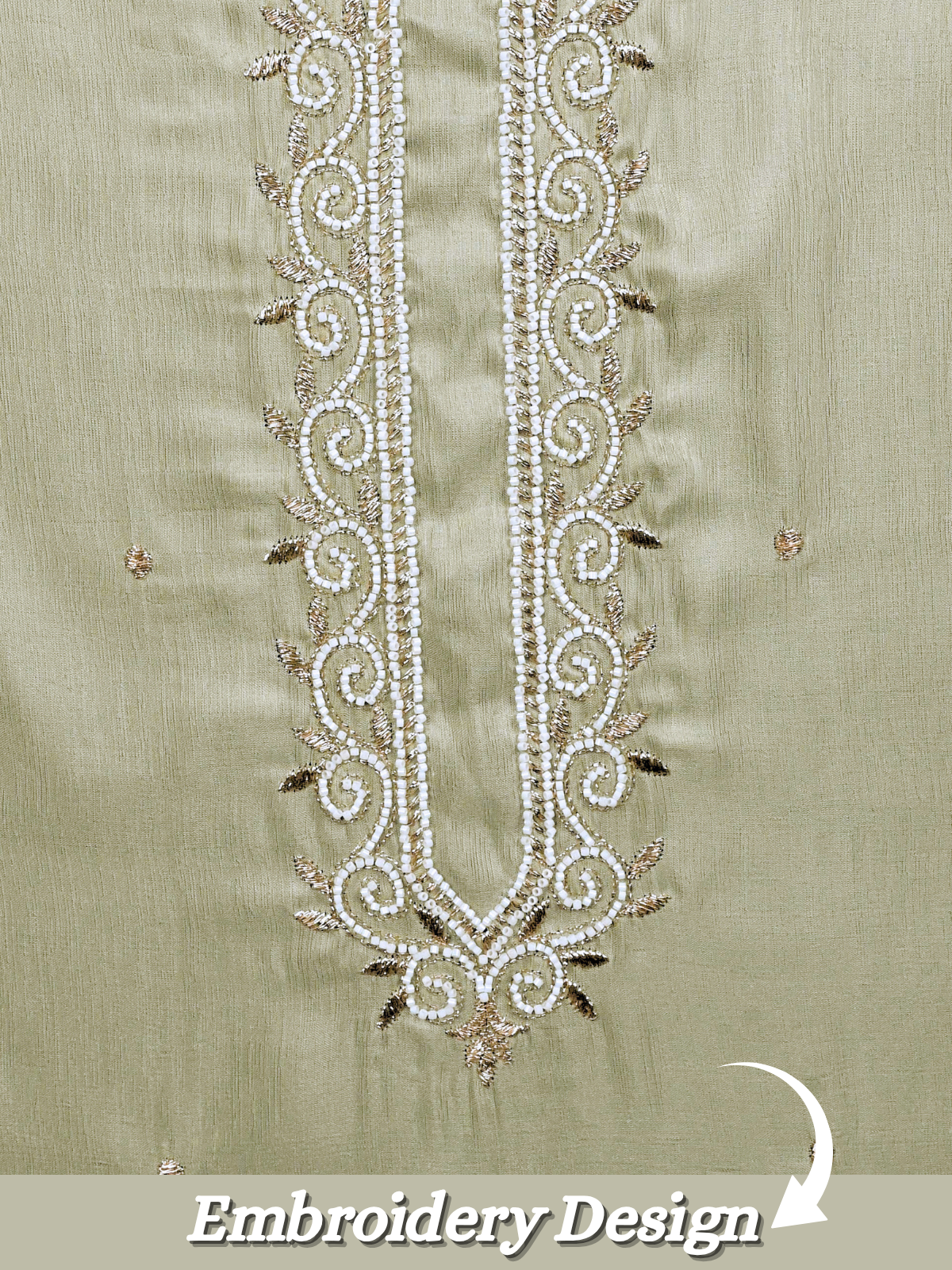 The Kohinoor - Unstitched  Pista Green Kurta Fabric For Men 22194