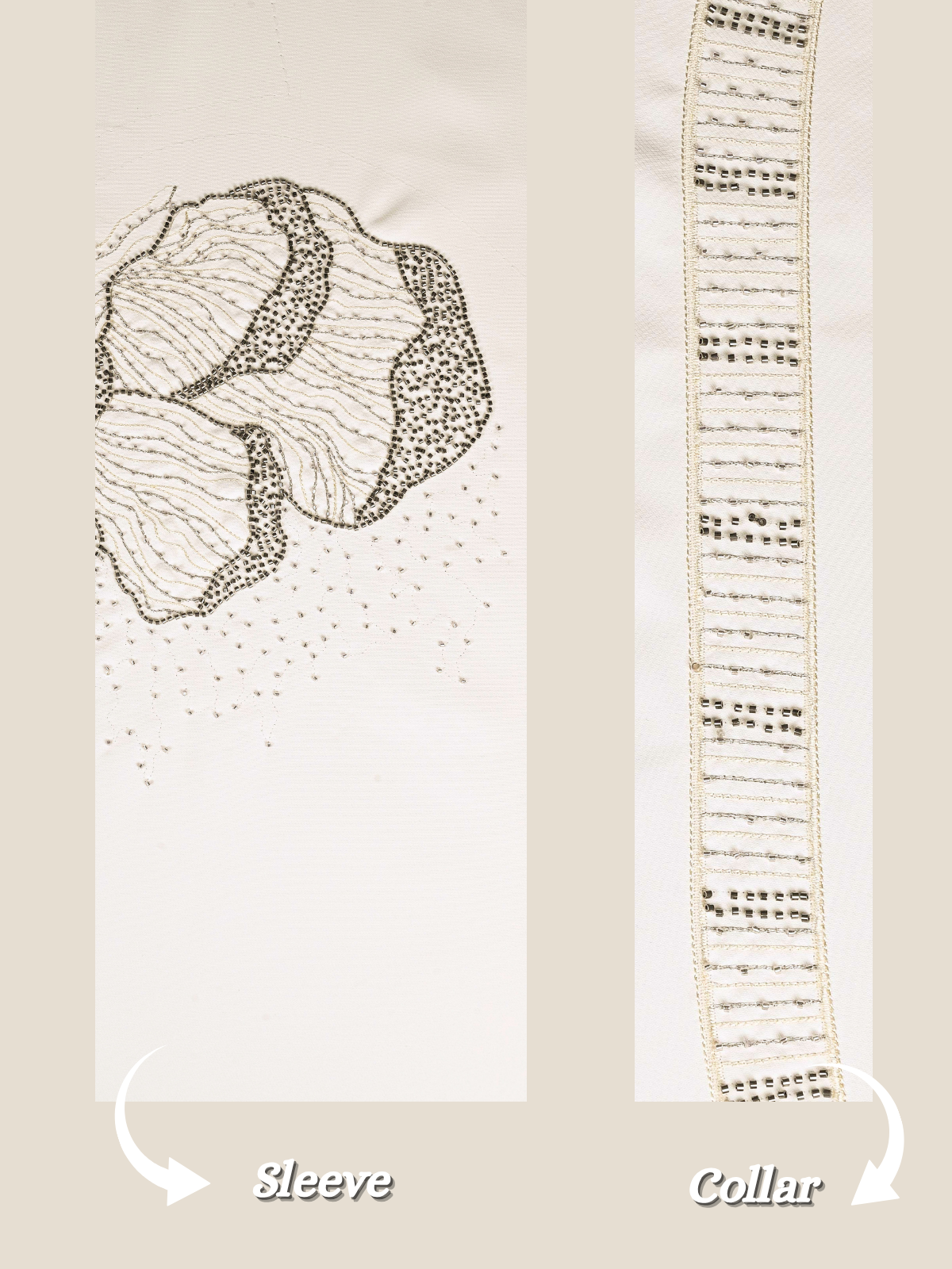 The Riwaayat - Unstitched Off White Jodhpuri Jacket Fabric For Men 22196