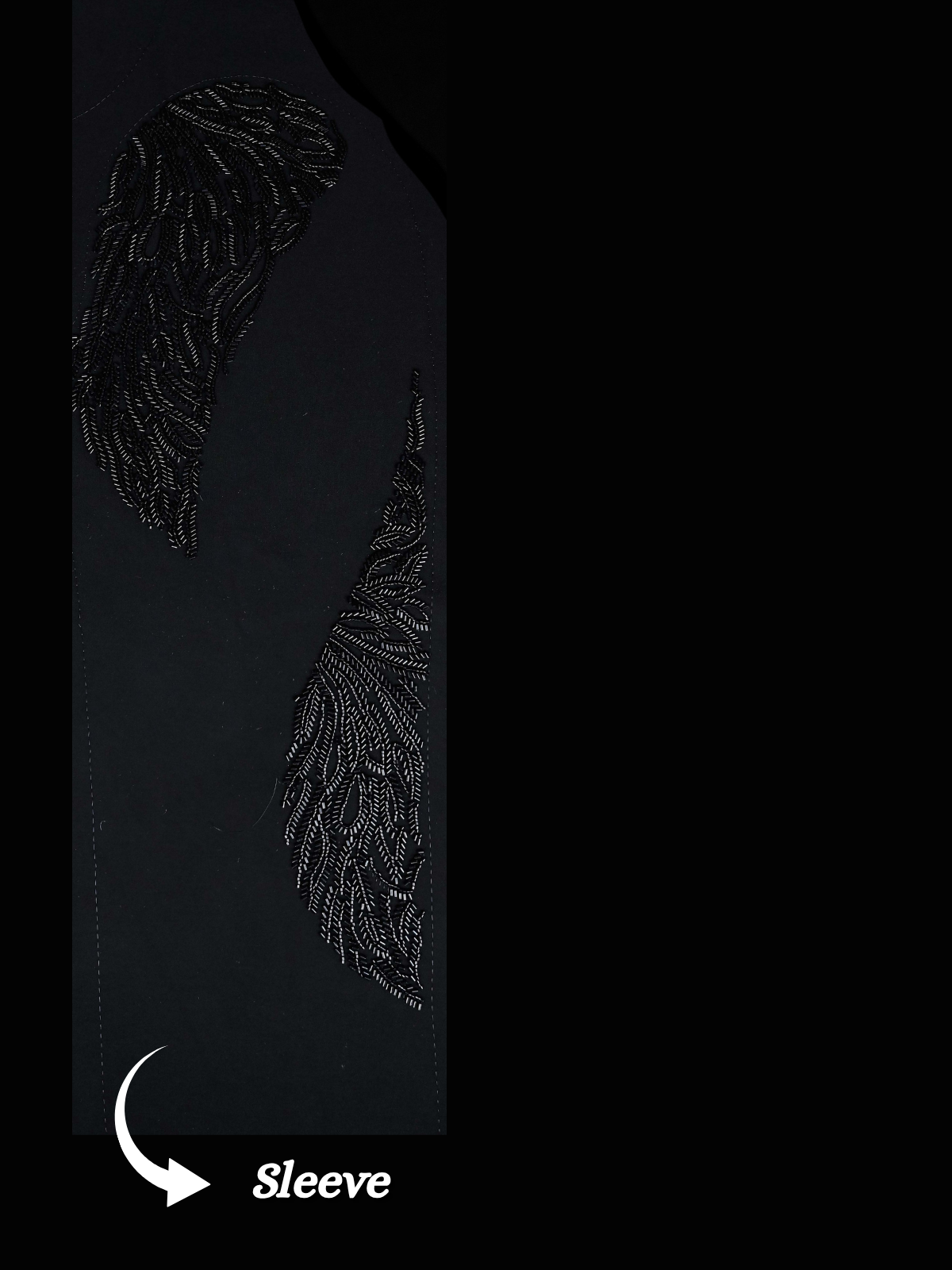 The Virasat - Unstitched Black Indowestern Fabric For Men 22200