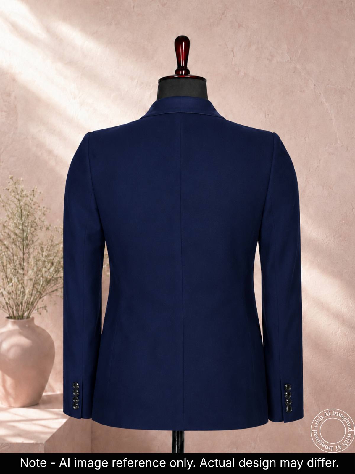 The Riwaayat - Unstitched Navy Blue Jodhpuri Jacket Fabric For Men 22201