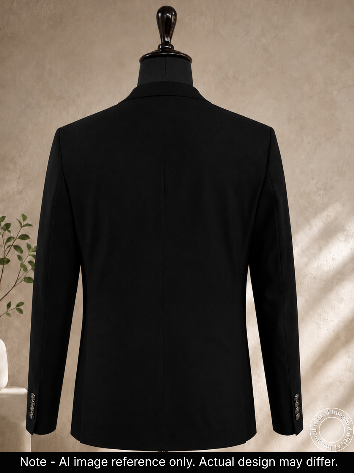 The Virasat - Unstitched Navy Blue Indowestern Fabric For Men 22202