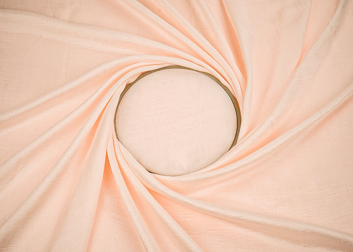 Light Peach Colored Nysa Silk Fabric 22208(102)