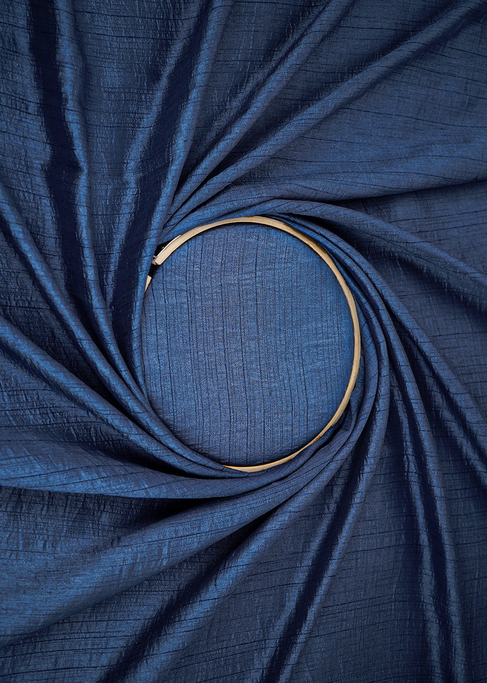 Slate Blue Colored Nysa Silk Fabric 22209(105)