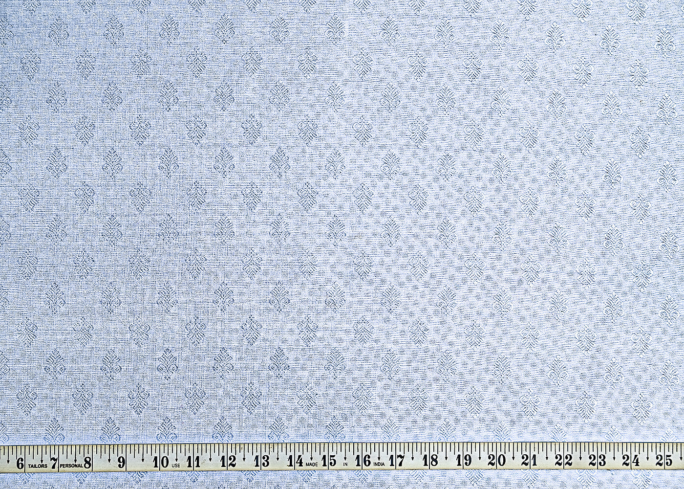 Blue-Banarasi-Brocade-Fabric-With-All-Over-Self-Work-22223-measurement-view