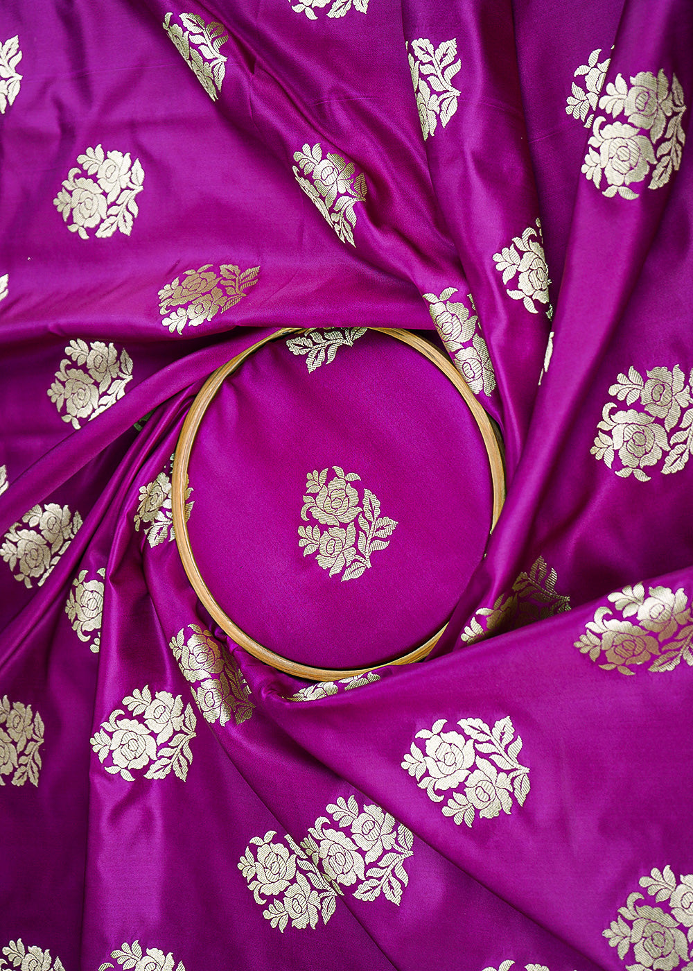 Purple-Banarasi-Brocade-Fabric-With-Allover-Golden-Zari-Handloom-22236-close-view