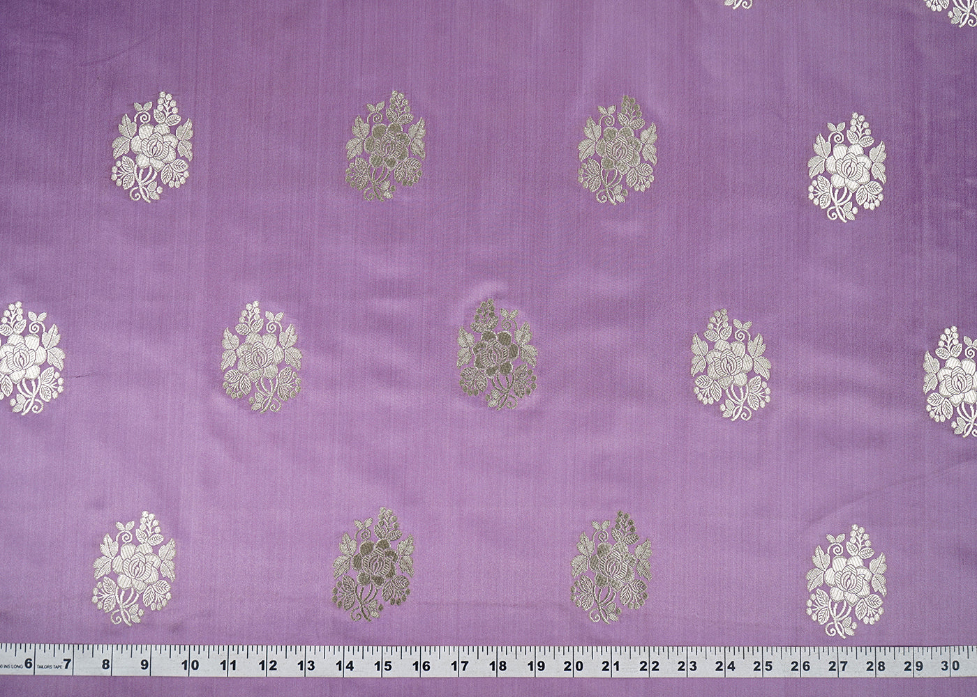 Lavender-Banarasi-Brocade-Fabric-With-All-Over-Golden-Zari-Handloom-22241-measurement-view