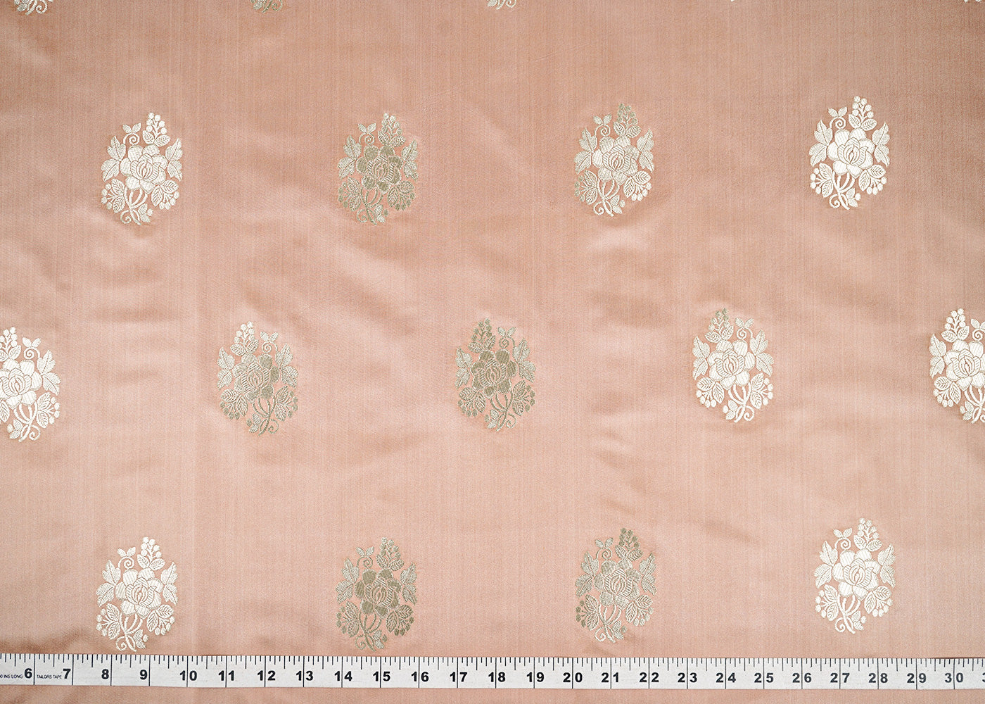 Mauve-Banarasi-Brocade-Fabric-With-Allover-Golden-Zari-Handloom-22251-measurement-view
