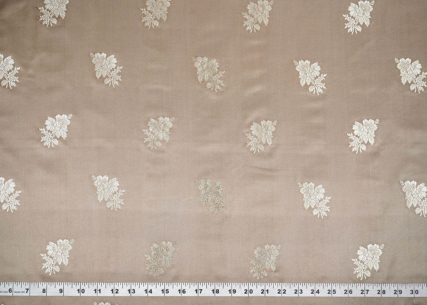 Mousse Banarasi Brocade Fabric With Allover Zari Handloom 22252