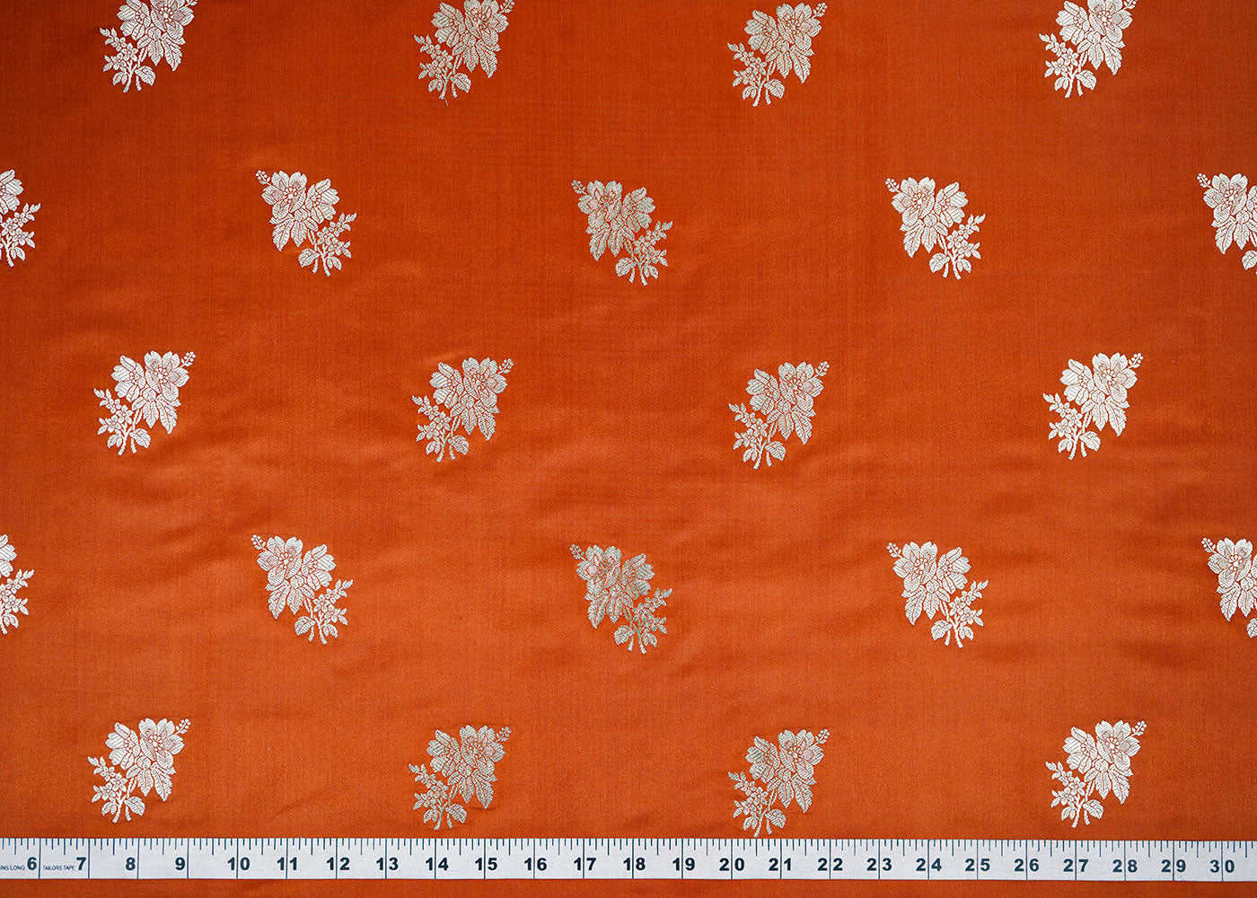 Brown-Banarasi-Brocade-Fabric-With-Allover-Zari-Handloom-22257-measurement-view