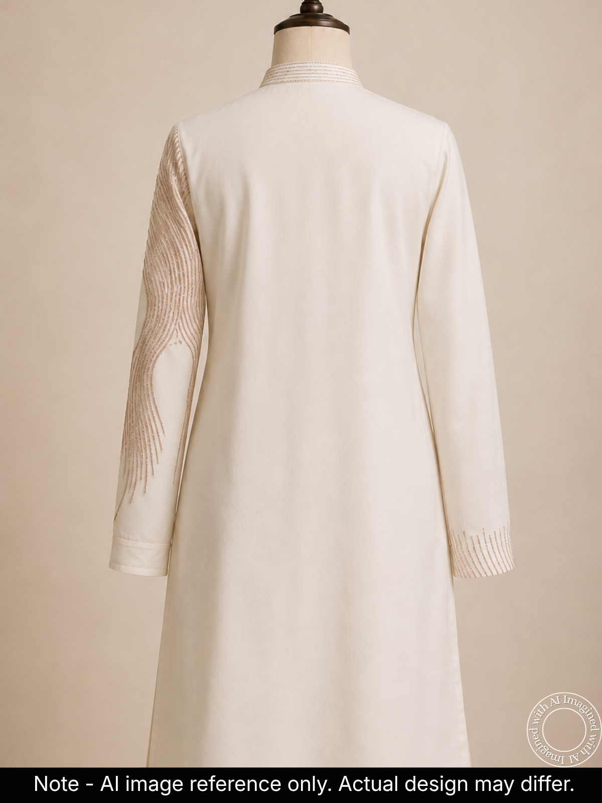 The Kohinoor - Unstitched Off White Kurta Fabric For Men 22275