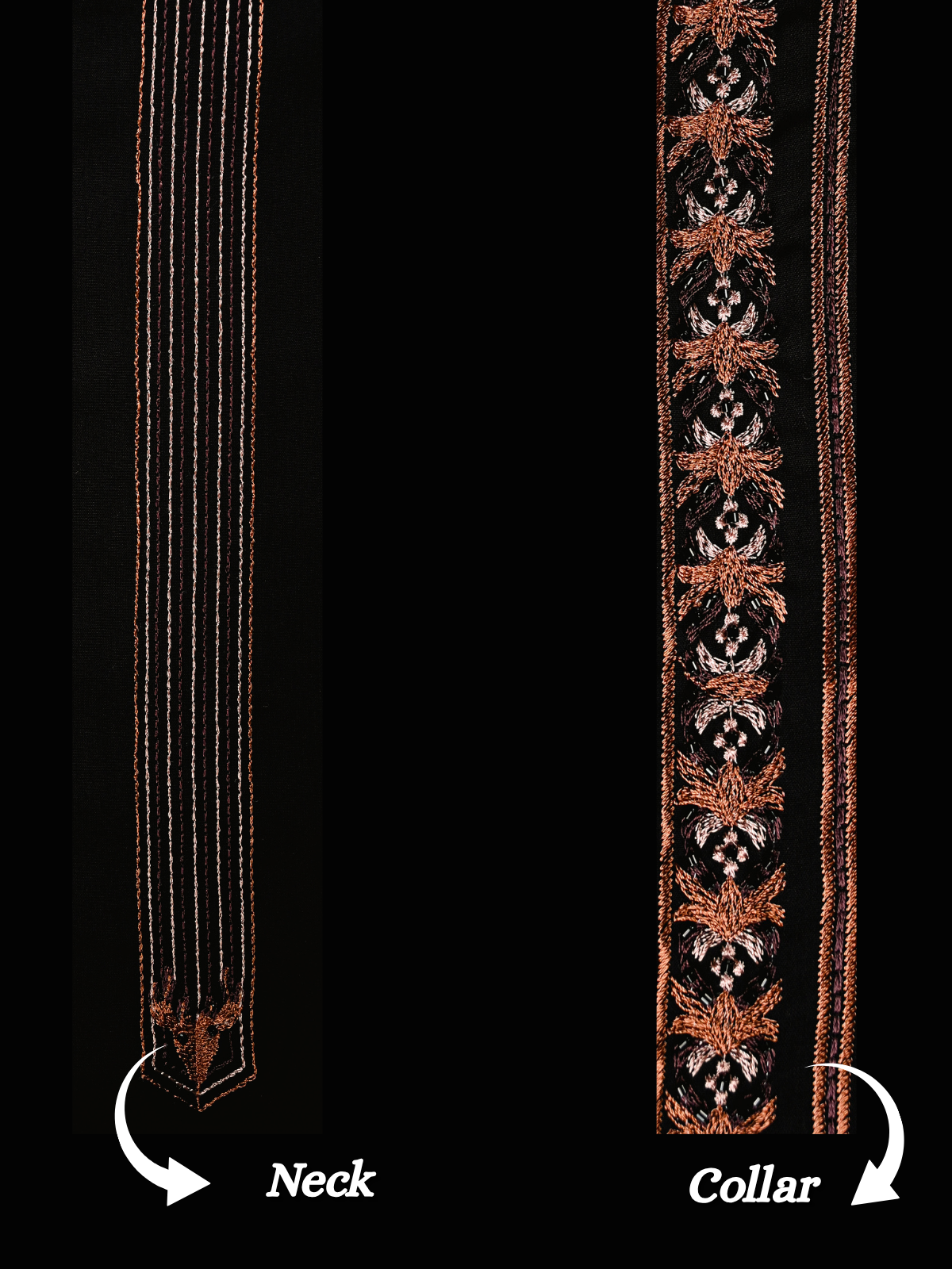 The Kohinoor - Unstitched Black Kurta Fabric For Men 22282