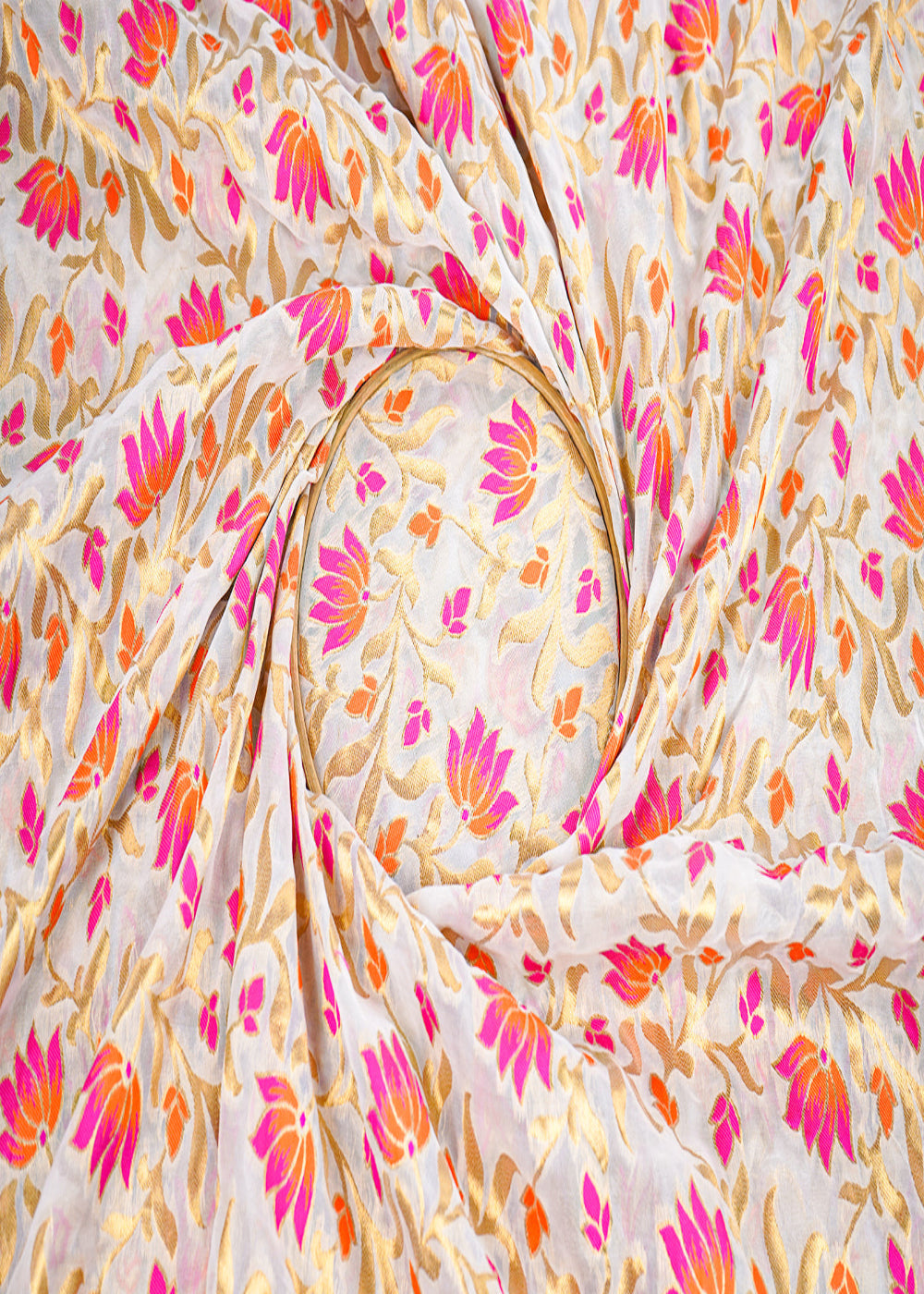 White-Dyeable-Silk-Fabric-With-All-Over-Golden-Zari-Handloom-22355-close-view