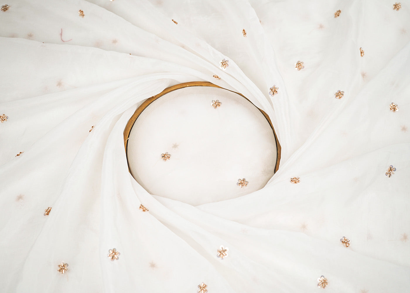 White-Organza-Fabric-With-All-Over-Buti-Of-Sequins-Katdana-And-Bead-Work-22377-close-view