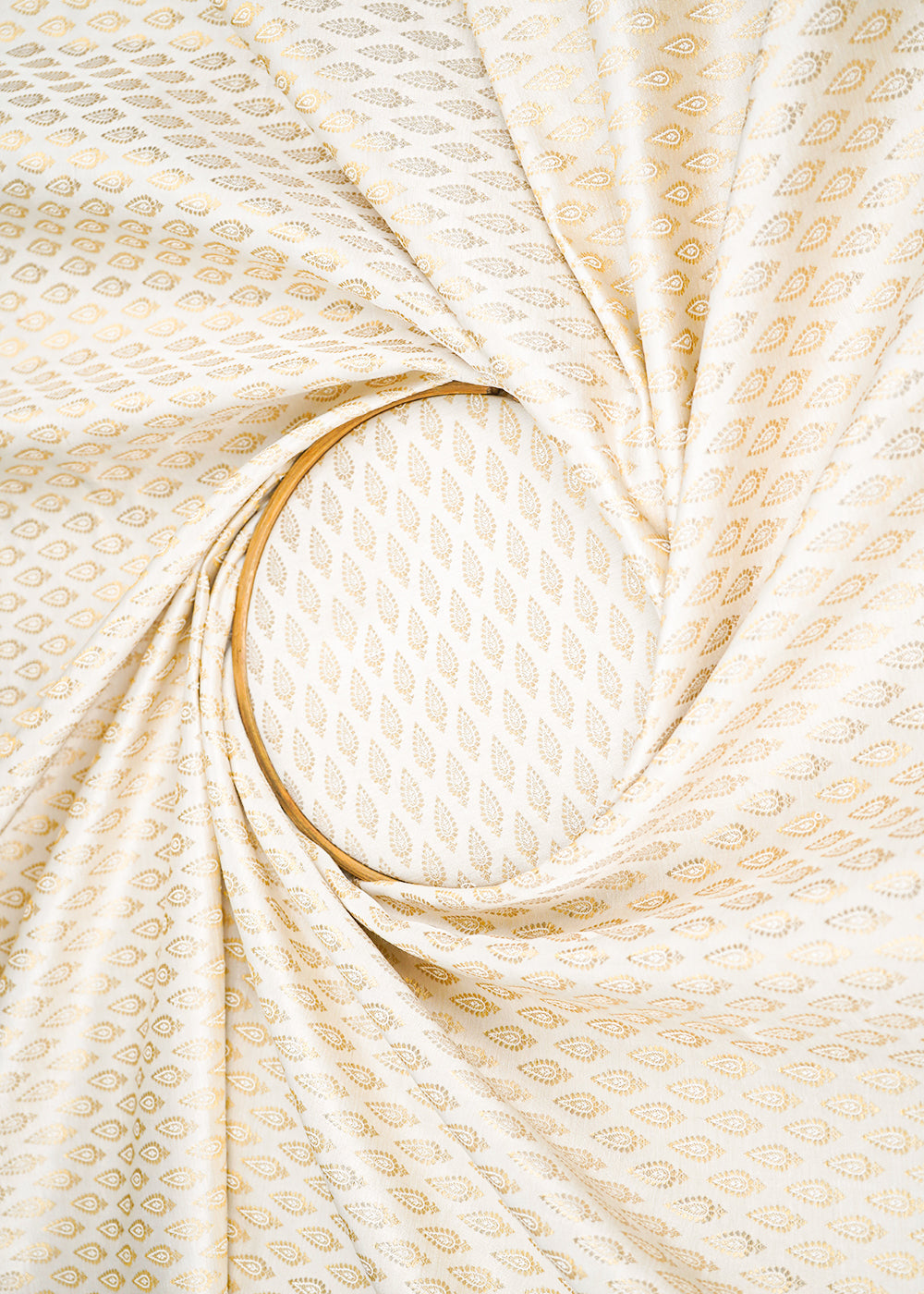 White-Dyeable-Chanderi-Fabric-With-Allover-Zari-Handloom-22388-close-view