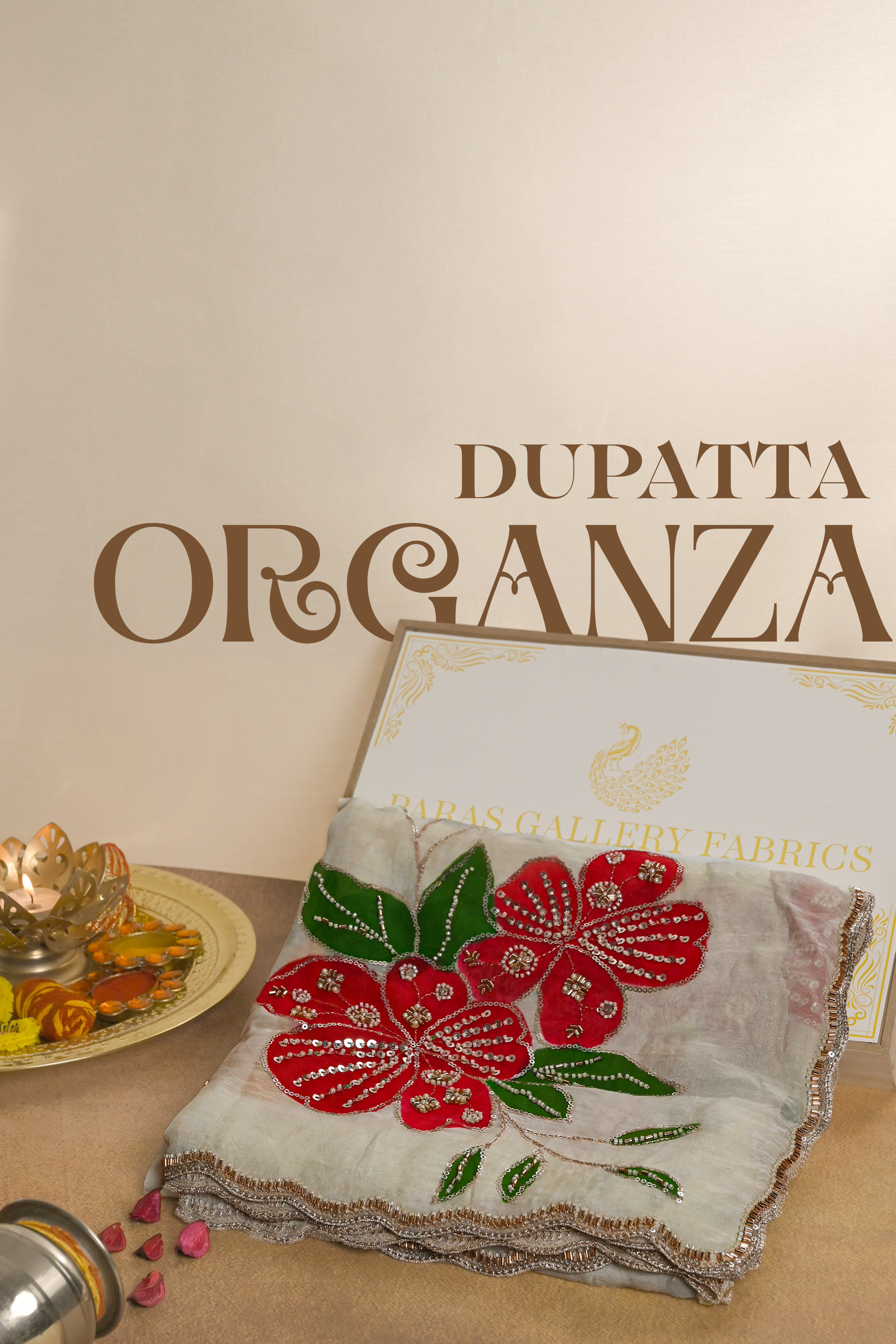 Multi-Color-Organza-Dupatta-With-All-Over-Floral-Print,-Sequins,-Bead-And-Katdana-Work-22428