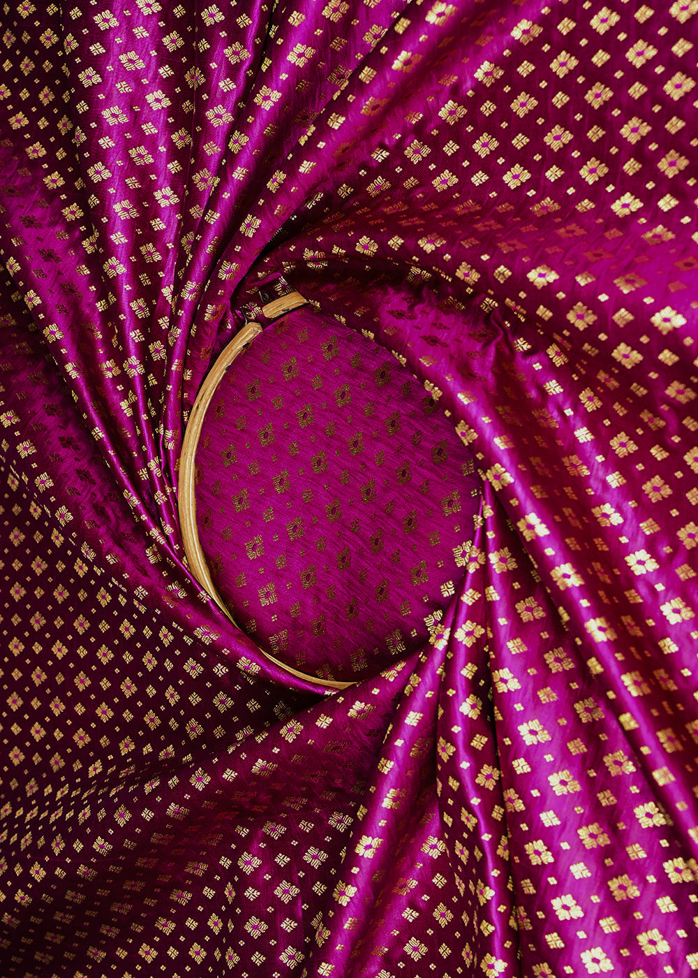 Purple-Banarasi-Brocade-Fabric-With-Allover-Golden-Zari-Handloom-22441-close-view