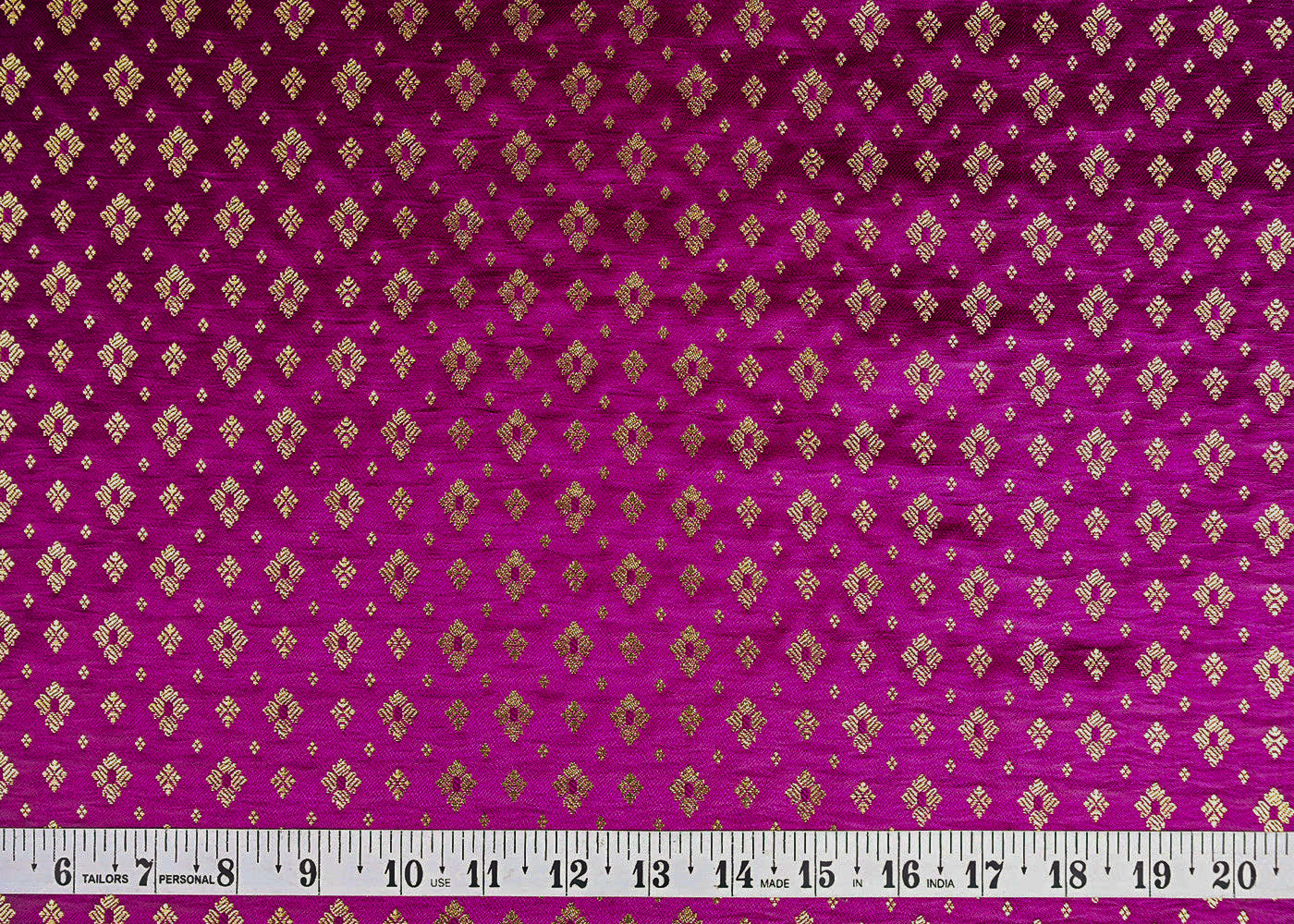 Purple-Banarasi-Brocade-Fabric-With-Allover-Golden-Zari-Handloom-22441-measurement-view