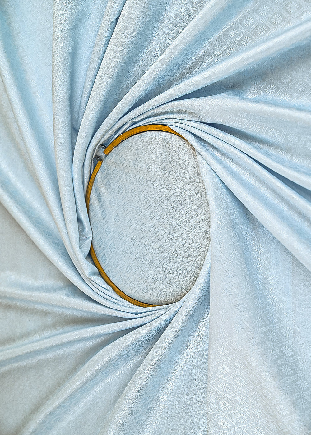 Powder-Blue-Banarasi-Brocade-Fabric-With-Allover-Self-Work-22471-close-view