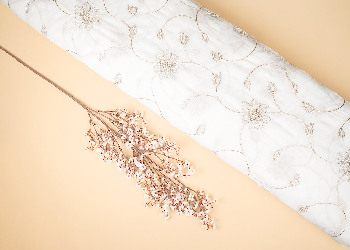 White-Dyeable-Chanderi-Fabric-With-Allover-Zari-Sequins-And-Katdana-Work-22482