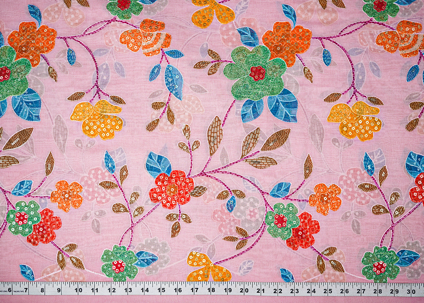 Pink-Muslin-Fabric-With-Allover-Sequins-And-Thread-Work-22485-measurement-view