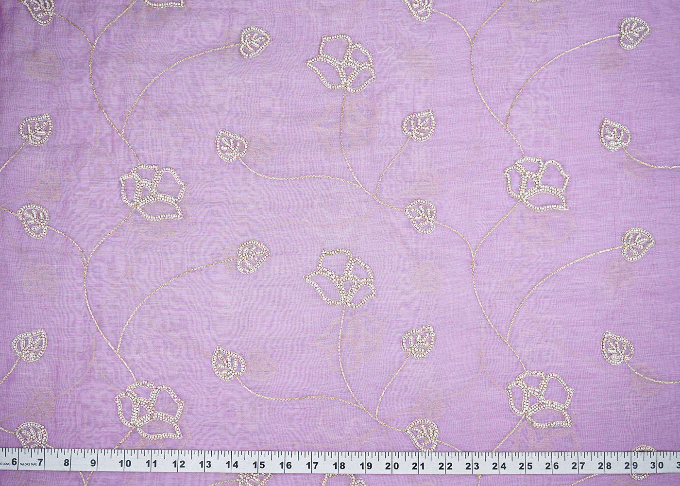Lavender-Chanderi-Fabric-With-All-Over-Floral-Bead-And-Zari-Work-22490-measurement-view