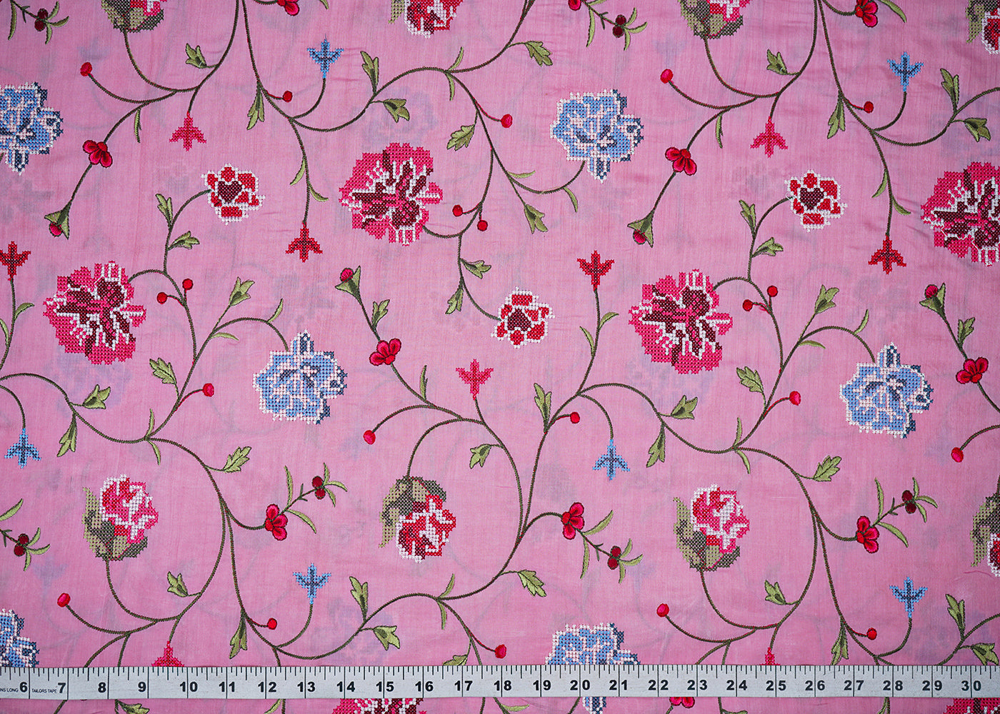 Pink-Chanderi-Fabric-With-All-Over-Multi-Color-Thread-Work-22495-measurement-view