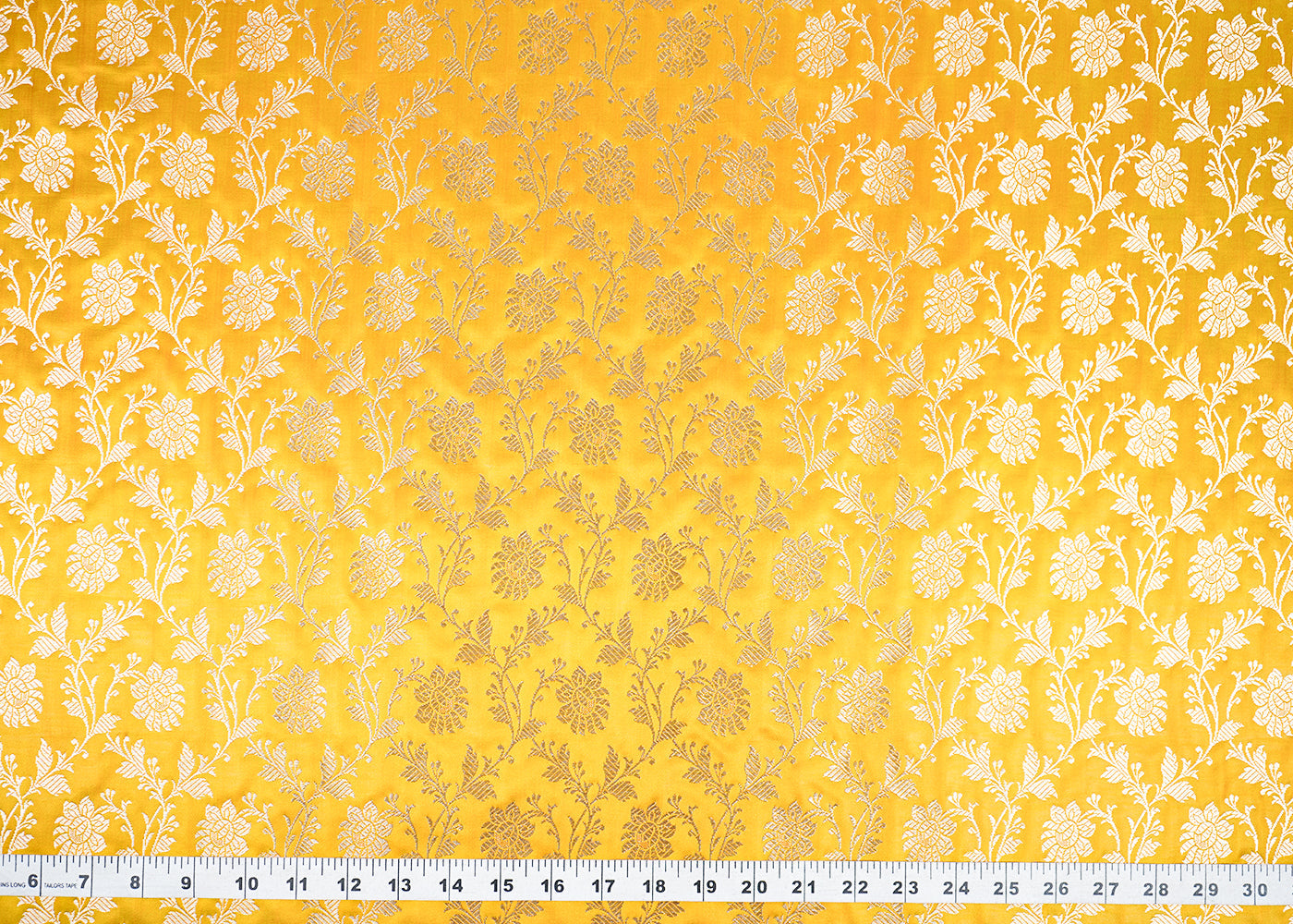 Mustard-Banarasi-Brocade-Fabric-With-All-Over-Golden-Zari-Handloom-22549-measurement-view