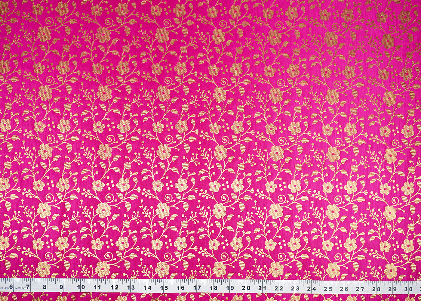 Pink-Banarasi-Brocade-Fabric-With-All-Over-Golden-Zari-Handloom-22570-masurement-view