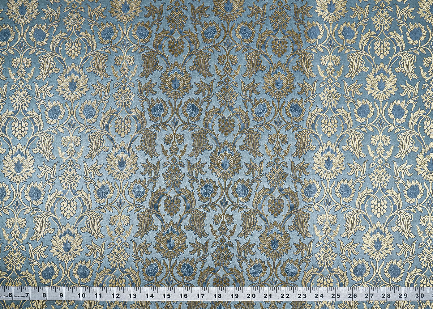 Grey-Banarasi-Brocade-Fabric-With-All-Over-Zari-Handloom-22571-measurement-view