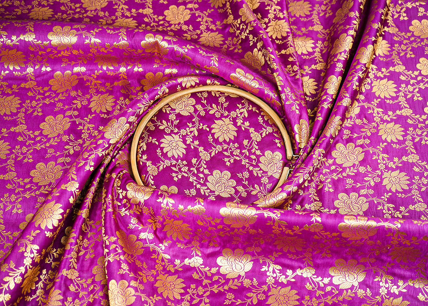 Purple-Banarasi-Brocade-Fabric-With-All-Over-Zari-Handloom-22583-close-view