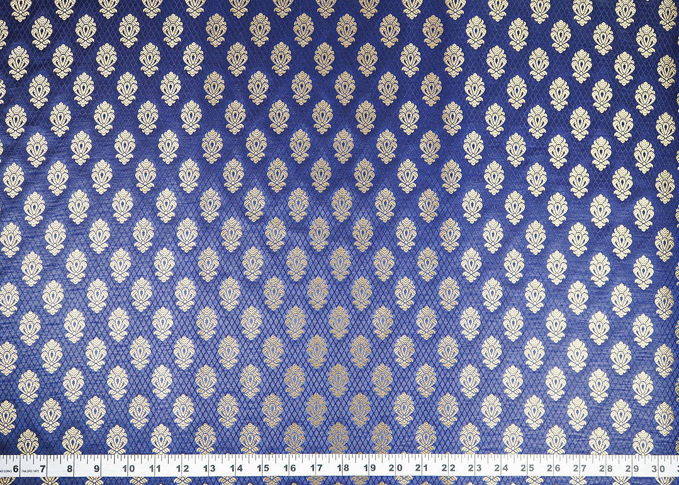 Navy-BlueBanarasi-Brocade-Fabric-With-All-Over-Zari-Handloom-22588-measurement-view