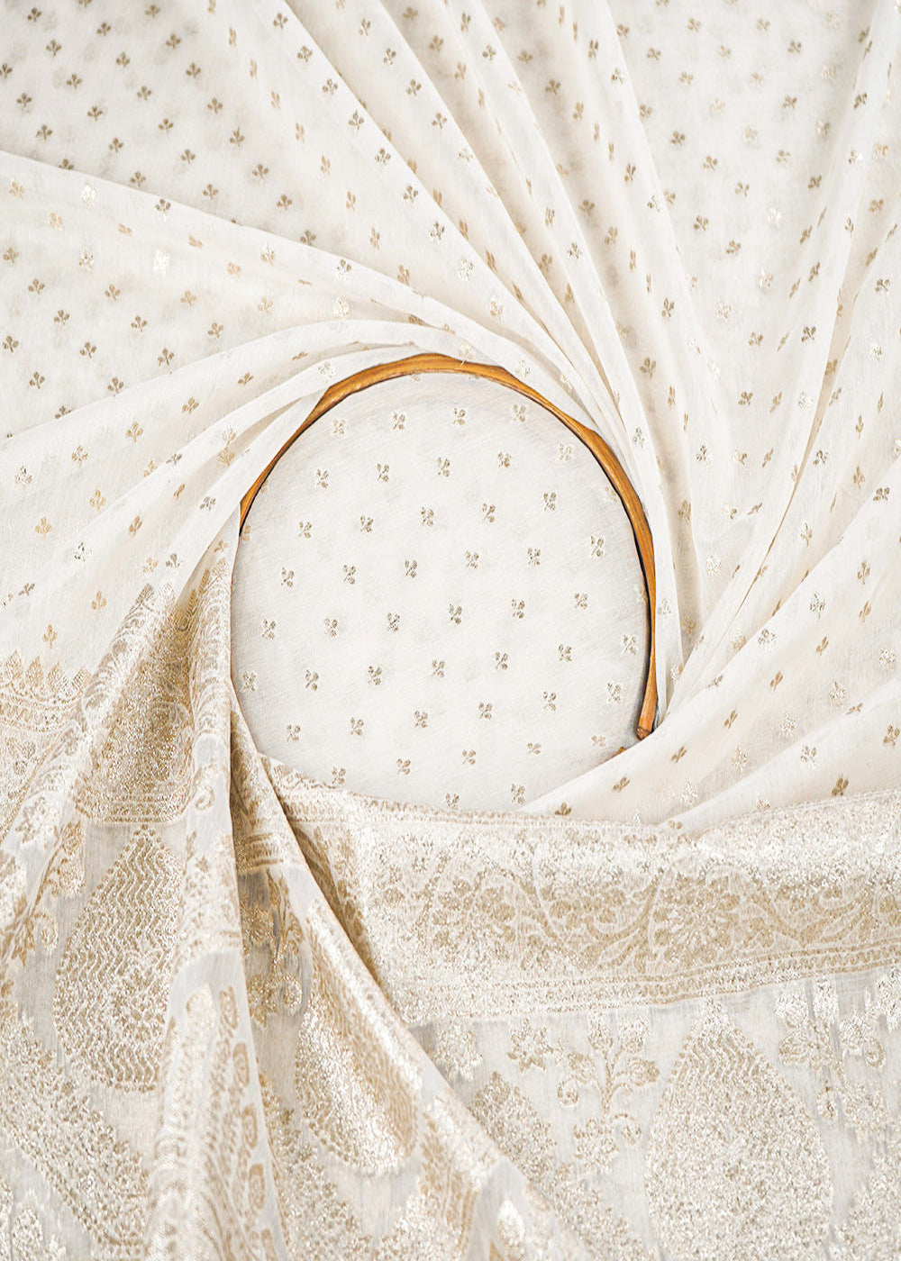 White-Dyeable-Chanderi-Fabric-With-All-Over-Zari-Handloom-With-One-Side-Border-22634-close-view