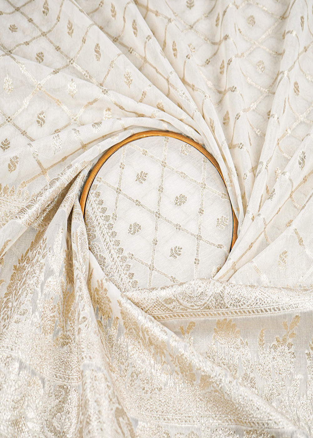 White-Dyeable-Chanderi-Fabric-With-All-Over-Zari-Handloom-With-One-Side-Border-22635-close-view