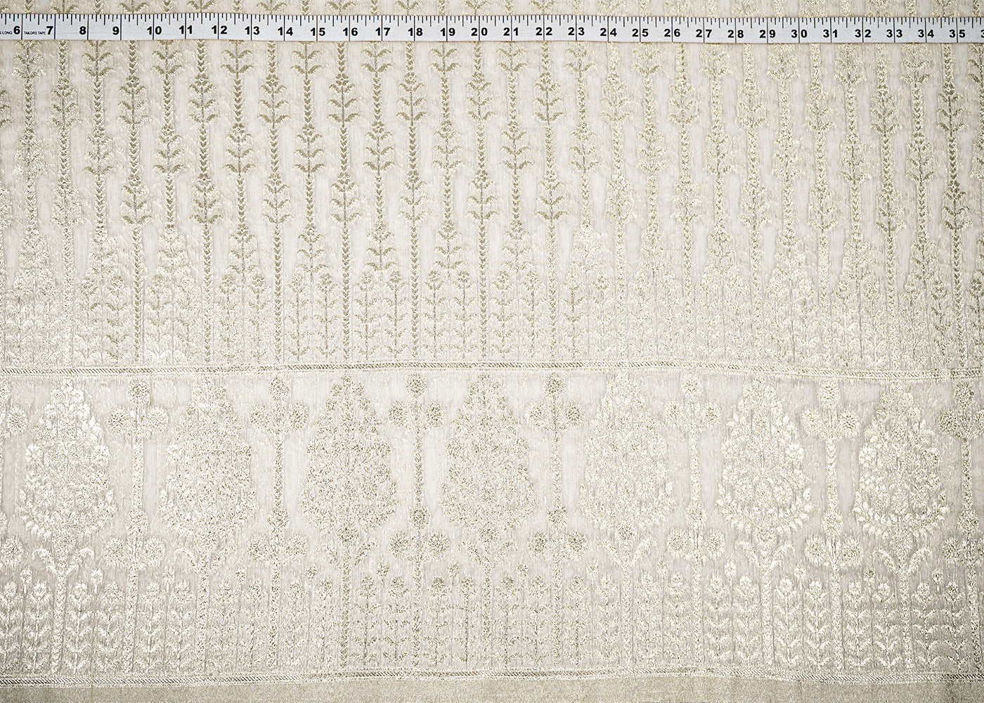White-Dyeable-Chanderi-Fabric-With-All-Over-Zari-Handloom-With-One-Side-Border-22638-measurement-view